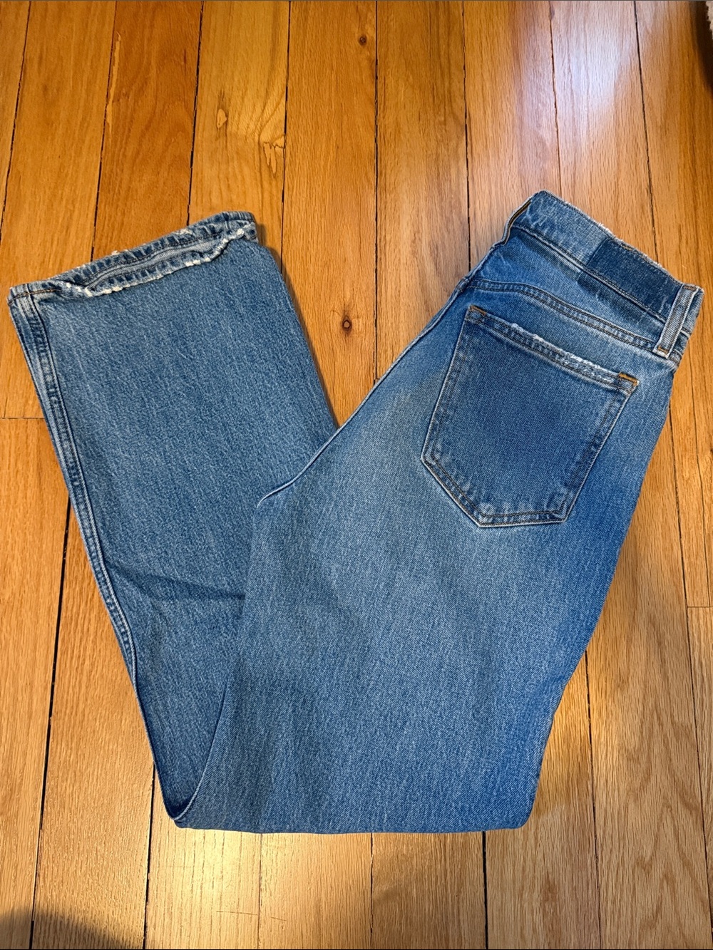 Abercrombie & Fitch Light Blue High-Rise Relaxed Jeans